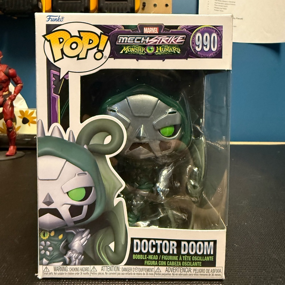 Funko Marvel Mech Strike Doctor Doom Figure - Green and Silver